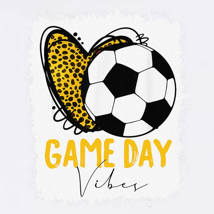 Soccer Game Day Vibes Leopard Soccer Mom Game Day Garment-Dyed Sweatshirt