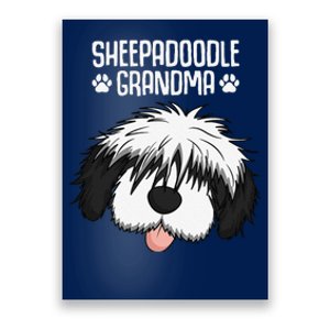 Sheepadoodle Grandma Dog Grandmother Mothers Day Poster