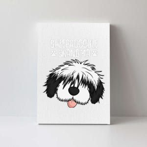 Sheepadoodle Grandma Dog Grandmother Mothers Day Canvas