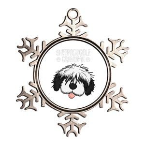 Sheepadoodle Grandma Dog Grandmother Mothers Day Metallic Star Ornament