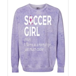 Soccer Girl Definition Colorblast Crewneck Sweatshirt