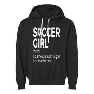 Soccer Girl Definition Garment-Dyed Fleece Hoodie