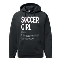 Soccer Girl Definition Performance Fleece Hoodie