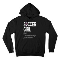 Soccer Girl Definition Hoodie