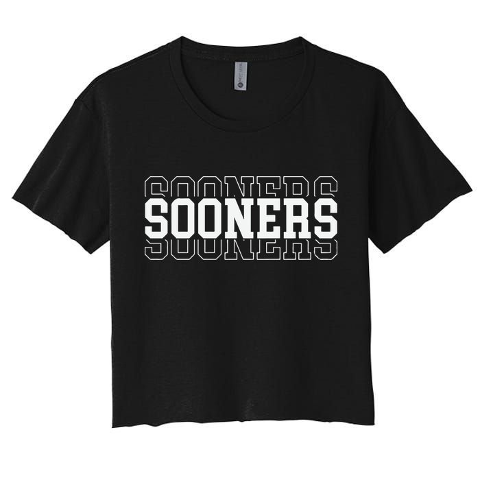Sooners Game Day Oklahoma Women's Crop Top Tee