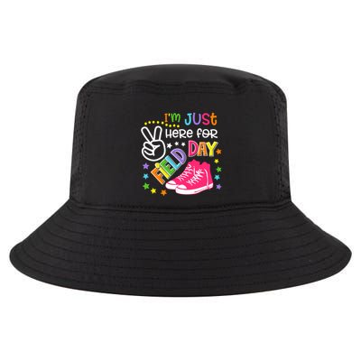 School Game Day IM Just Here For Field Day Teachers Gift Cool Comfort Performance Bucket Hat