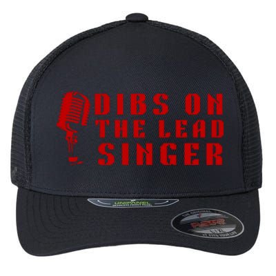 SINGER GIFT DIBS ON THE LEAD SINGER BAND VOCALIST Flexfit Unipanel Trucker Cap