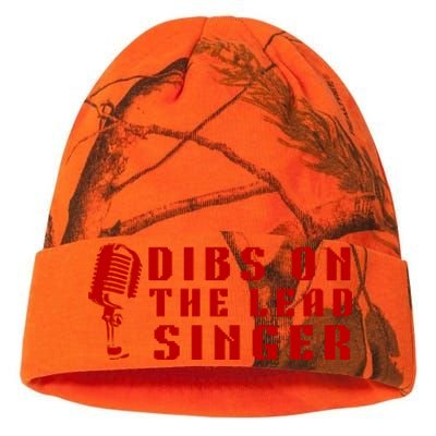 SINGER GIFT DIBS ON THE LEAD SINGER BAND VOCALIST Kati Licensed 12" Camo Beanie