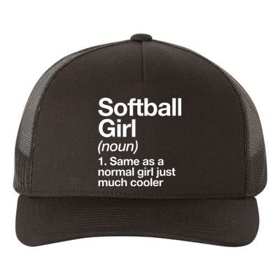 Softball Girl Definition Funny Yupoong Adult 5-Panel Trucker Hat