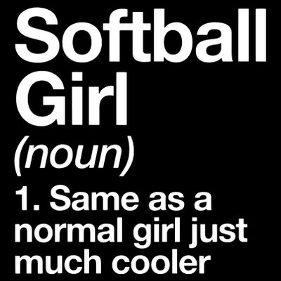 Softball Girl Definition Funny T-Shirt