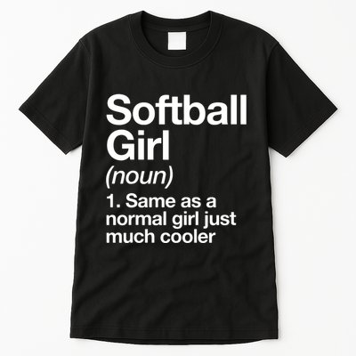 Softball Girl Definition Funny Tall T-Shirt