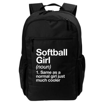 Softball Girl Definition Funny Backpack