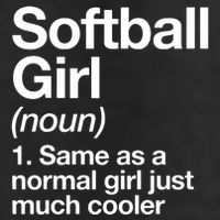 Softball Girl Definition Funny Adult Drive Performance Visor