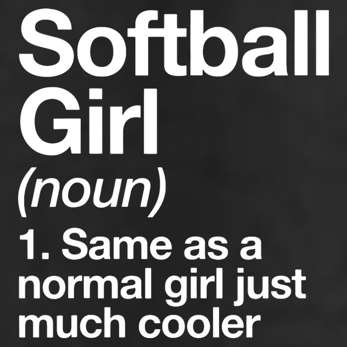 Softball Girl Definition Funny Adult Drive Performance Visor