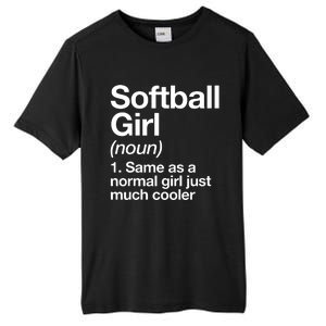 Softball Girl Definition Funny Tall Fusion ChromaSoft Performance T-Shirt