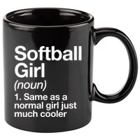 Softball Girl Definition Funny 11oz C Handle Ceramic Mug