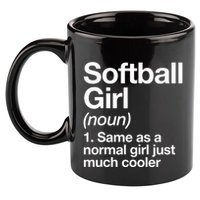 Softball Girl Definition Funny 11oz C Handle Ceramic Mug