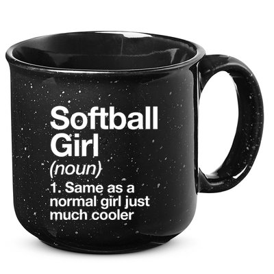 Softball Girl Definition Funny 15oz Campfire Ceramic Mug