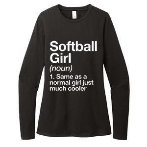 Softball Girl Definition Funny Womens CVC Long Sleeve Shirt