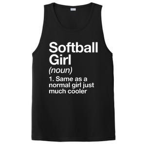 Softball Girl Definition Funny PosiCharge Competitor Tank