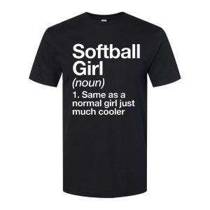 Softball Girl Definition Funny Softstyle CVC T-Shirt