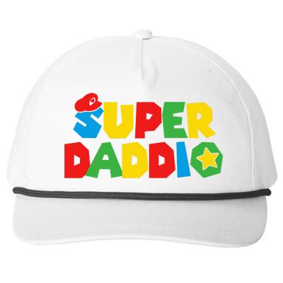 Super Gamer Dad Unleashed Celebrating Fatherly Powers Snapback Five-Panel Rope Hat