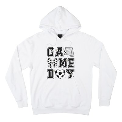 Soccer Game Day Coquette Bow Hoodie