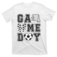 Soccer Game Day Coquette Bow T-Shirt