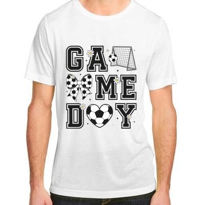 Soccer Game Day Coquette Bow Adult ChromaSoft Performance T-Shirt