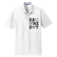 Soccer Game Day Coquette Bow Dry Zone Grid Polo