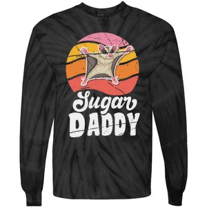 Sugar Glider Daddy For Sugar Glider Lover Tie-Dye Long Sleeve Shirt