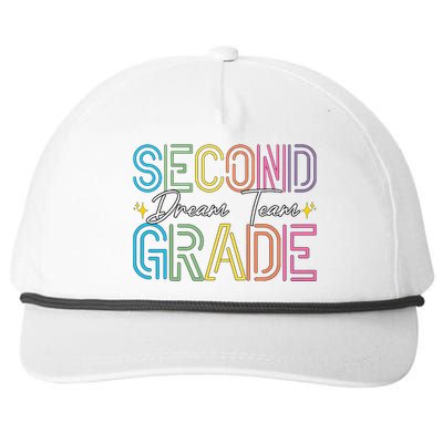 Second Grade Dream Team Teacher Student Back To School Snapback Five-Panel Rope Hat