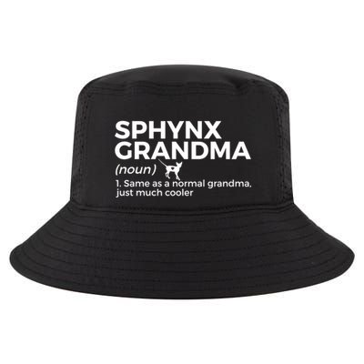 Sphynx Grandma Definition Funny Sphynx Cat Cool Comfort Performance Bucket Hat