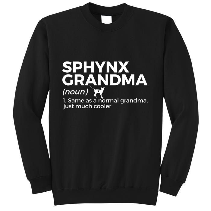 Sphynx Grandma Definition Funny Sphynx Cat Sweatshirt