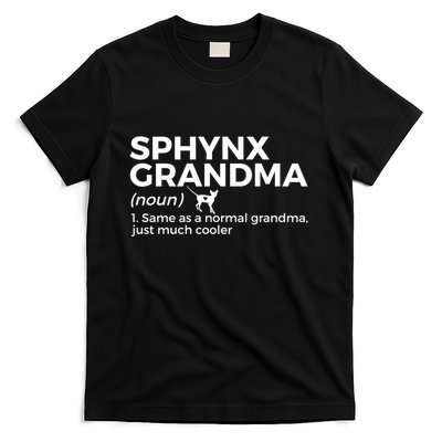 Sphynx Grandma Definition Funny Sphynx Cat T-Shirt
