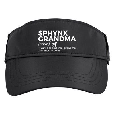 Sphynx Grandma Definition Funny Sphynx Cat Adult Drive Performance Visor