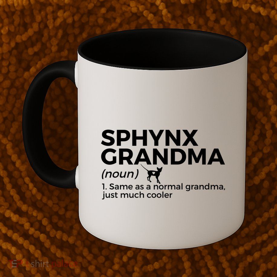 Sphynx Grandma Definition Funny Sphynx Cat Mug