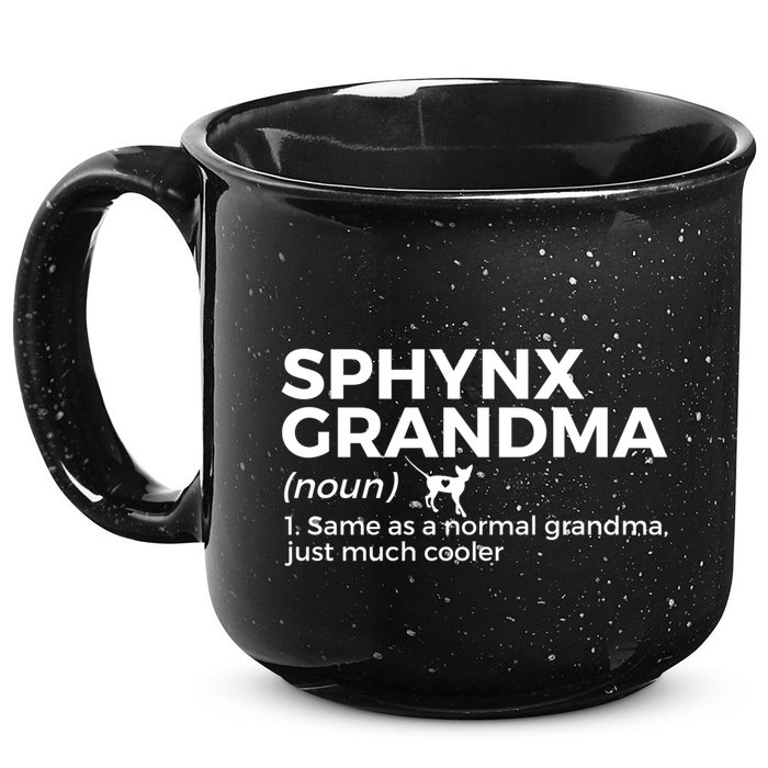 Sphynx Grandma Definition Funny Sphynx Cat 15oz Campfire Ceramic Mug