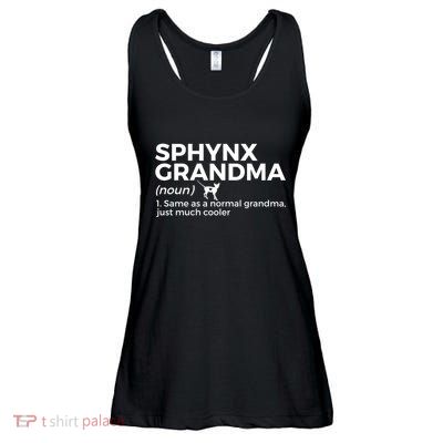 Sphynx Grandma Definition Funny Sphynx Cat Ladies Essential Flowy Tank
