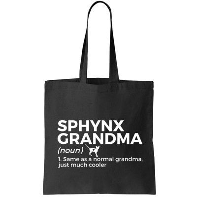 Sphynx Grandma Definition Funny Sphynx Cat Bag
