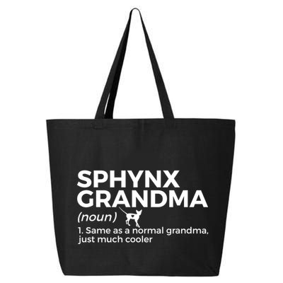 Sphynx Grandma Definition Funny Sphynx Cat 25L Jumbo Tote