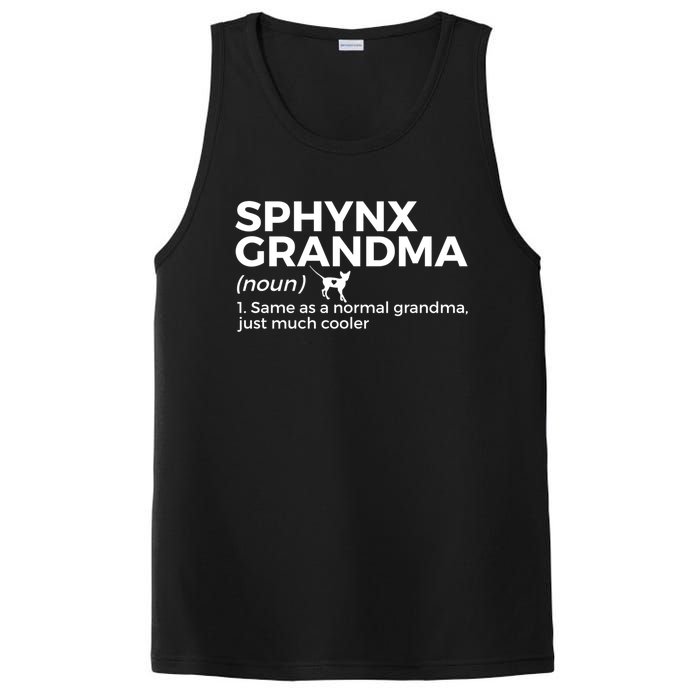 Sphynx Grandma Definition Funny Sphynx Cat PosiCharge Competitor Tank