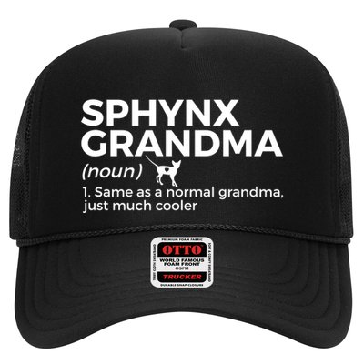 Sphynx Grandma Definition Funny Sphynx Cat Trucker Hat