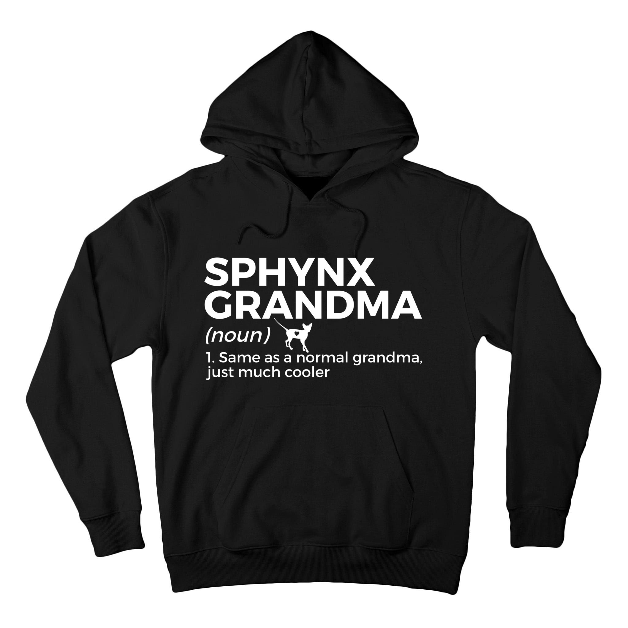 Sphynx Grandma Definition Funny Sphynx Cat Tall Hoodie