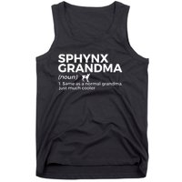 Sphynx Grandma Definition Funny Sphynx Cat Tank Top