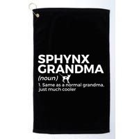 Sphynx Grandma Definition Funny Sphynx Cat Golf Towel