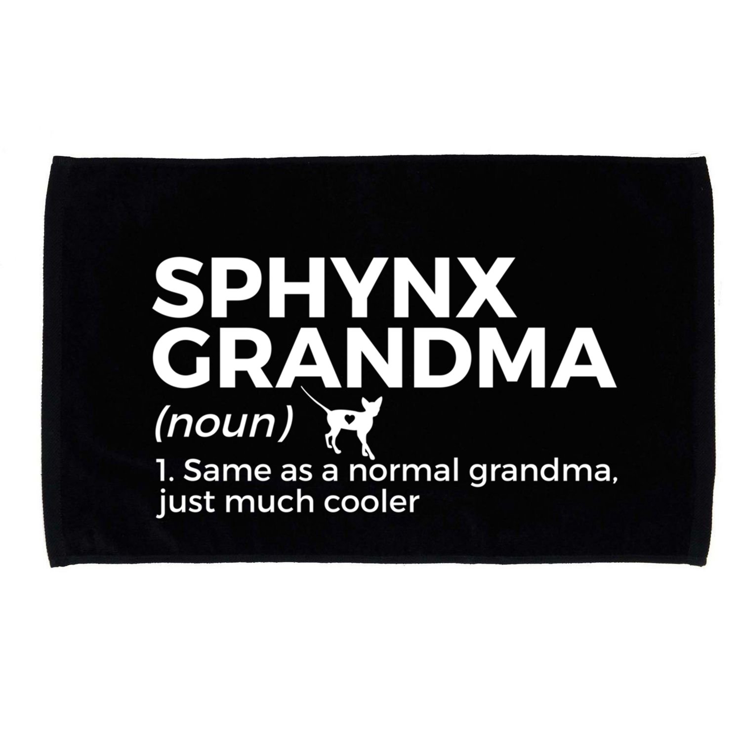 Sphynx Grandma Definition Funny Sphynx Cat Microfiber Hand Towel