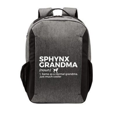 Sphynx Grandma Definition Funny Sphynx Cat Vector Backpack