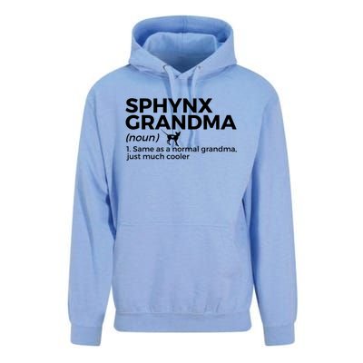 Sphynx Grandma Definition Funny Sphynx Cat Unisex Surf Hoodie