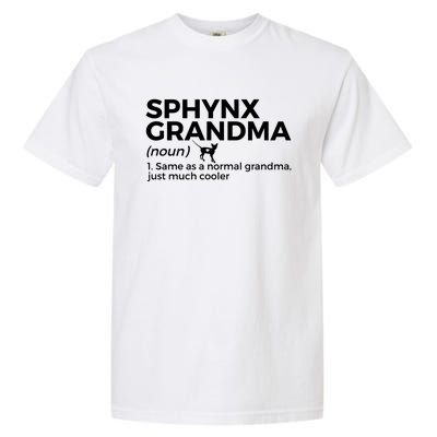 Sphynx Grandma Definition Funny Sphynx Cat Garment-Dyed Heavyweight T-Shirt